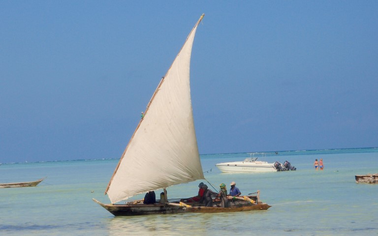 Boat coming back from fishing 